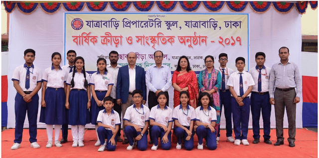 Children in a classroom.